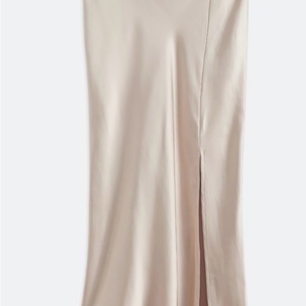 Skies Are Blue Elegant Cream Maxi Skirt